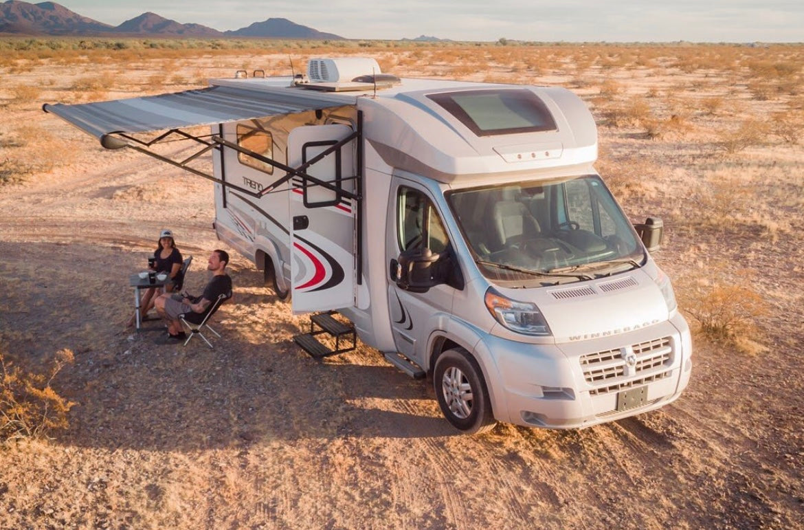 Class C motorhome camping