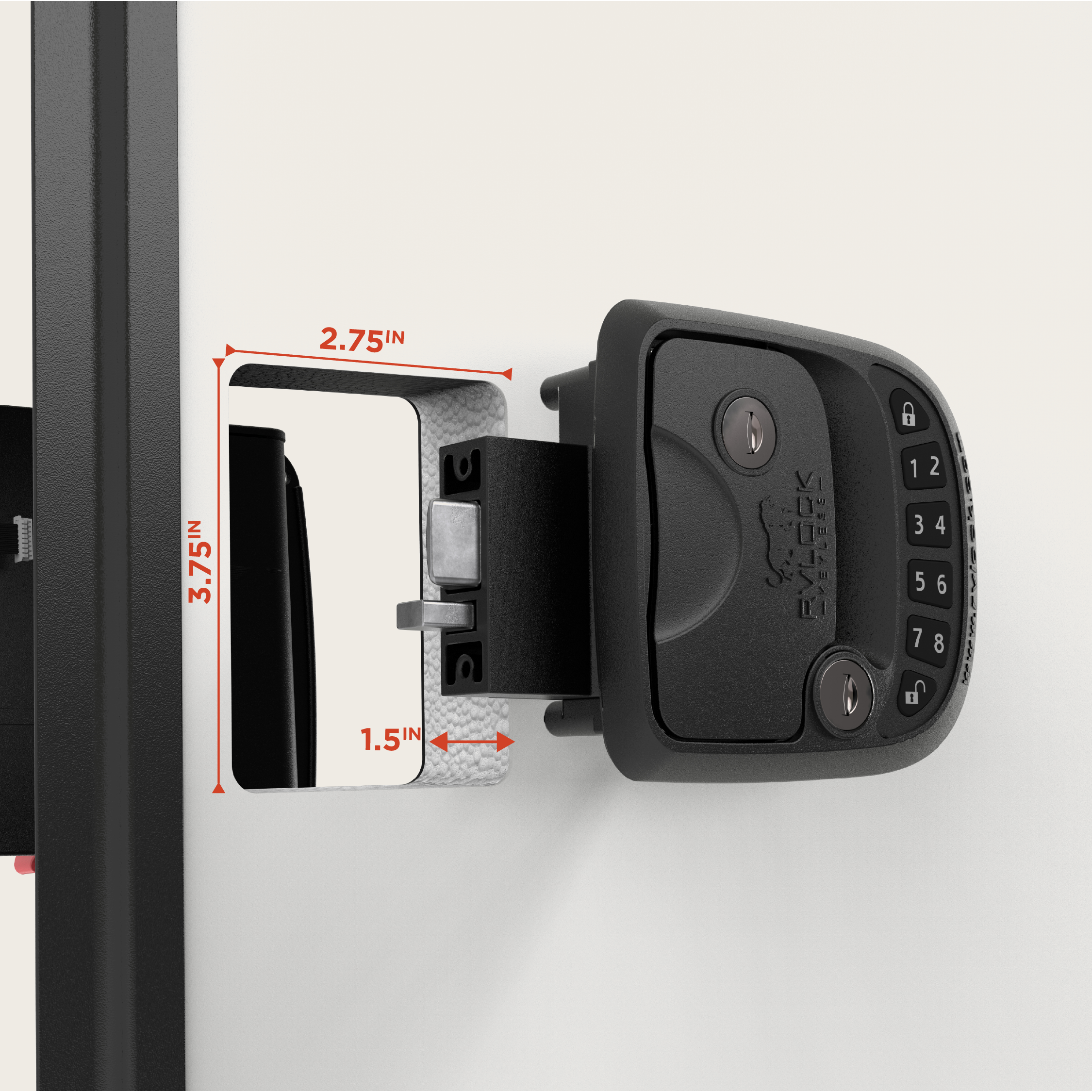 RVLock Compact Keyless Travel Trailer and Fifth Wheel Handle