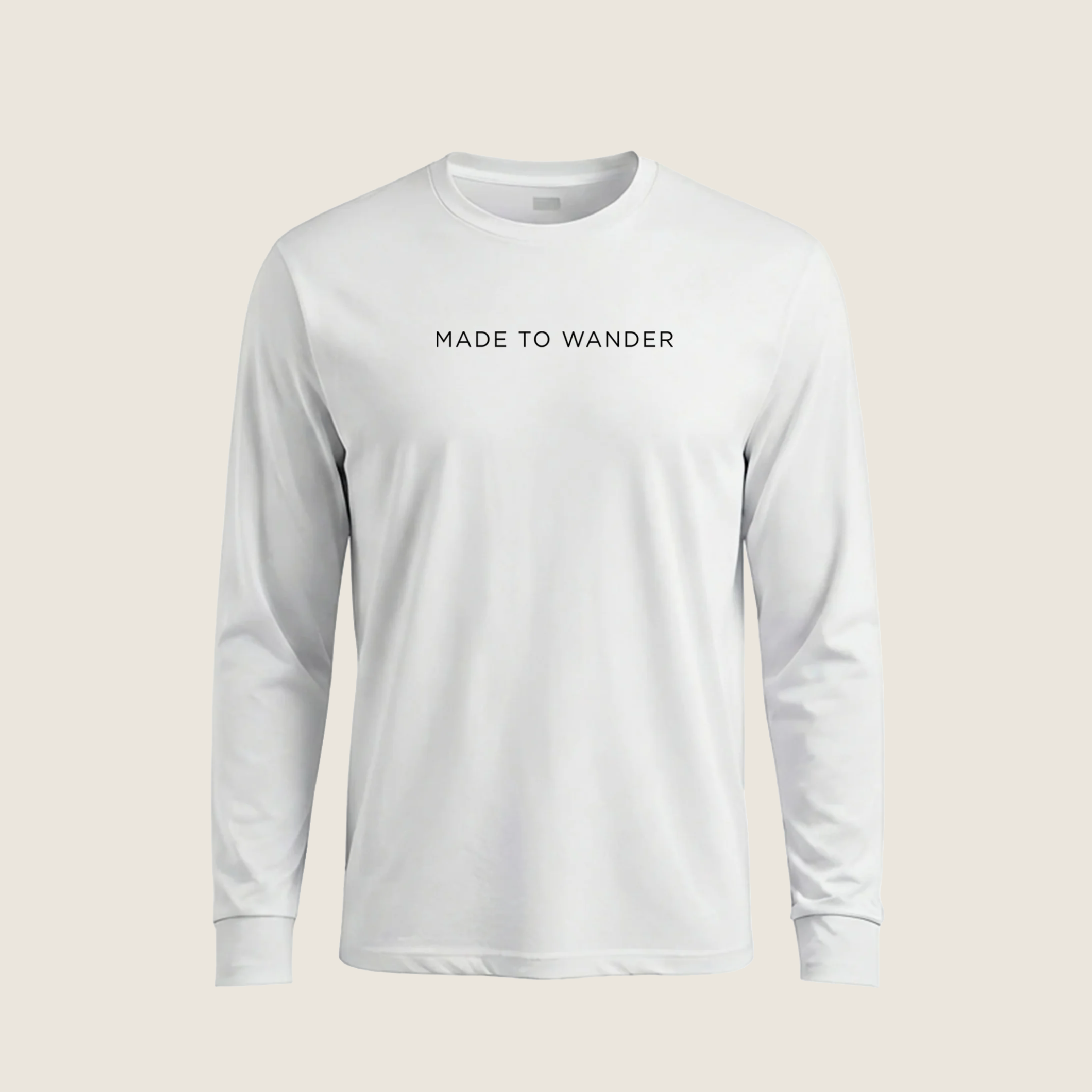 RVLock Unisex Long Sleeve Shirt - White Made to Wander