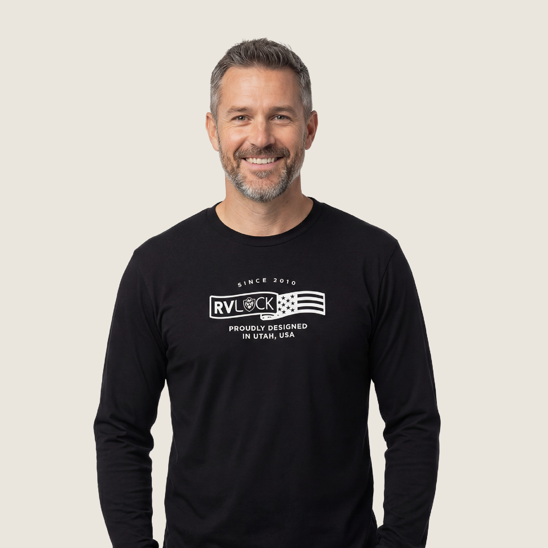 RVLock Unisex Long Sleeve Shirt - Black RVLock Designed in USA