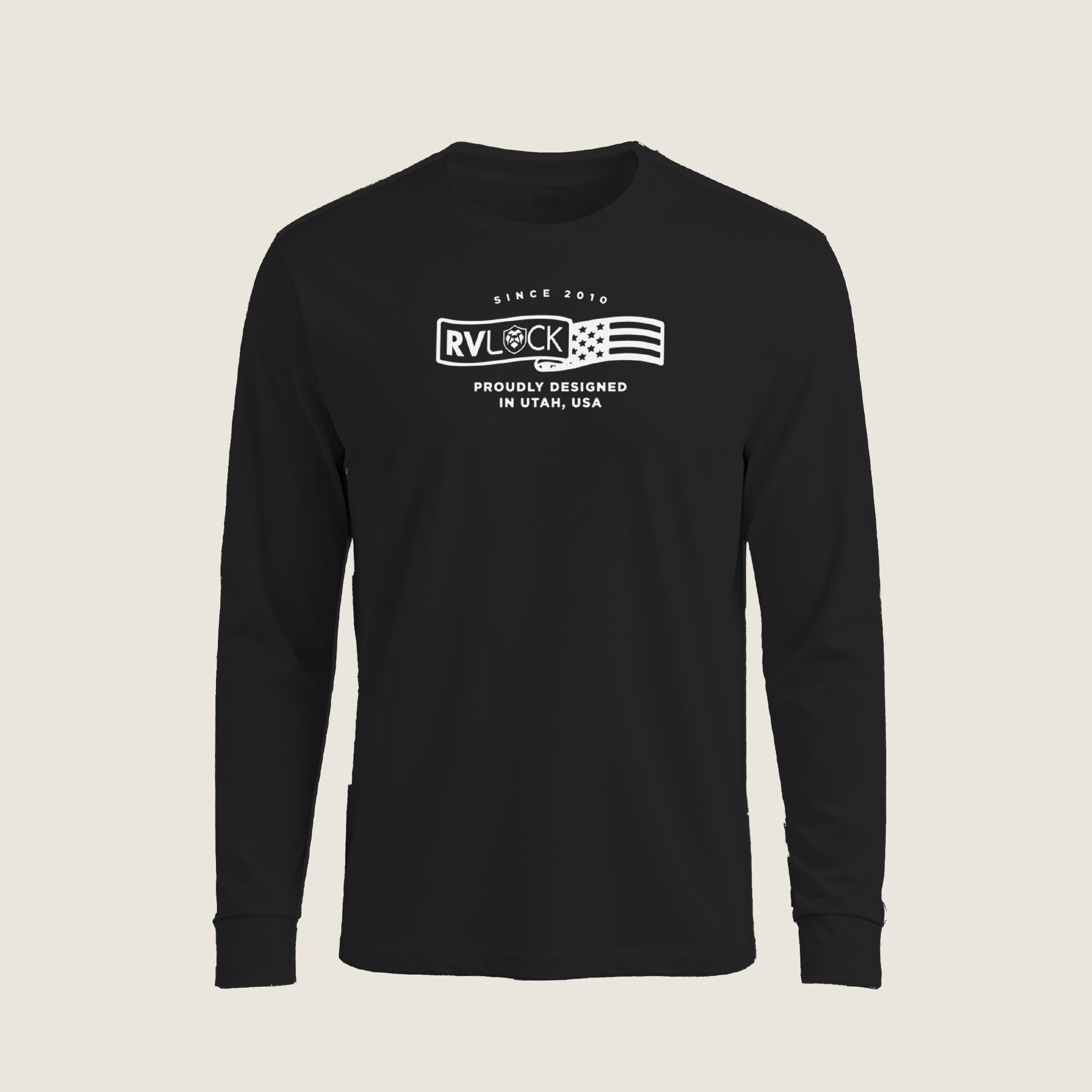 RVLock Unisex Long Sleeve Shirt - Black RVLock Designed in USA