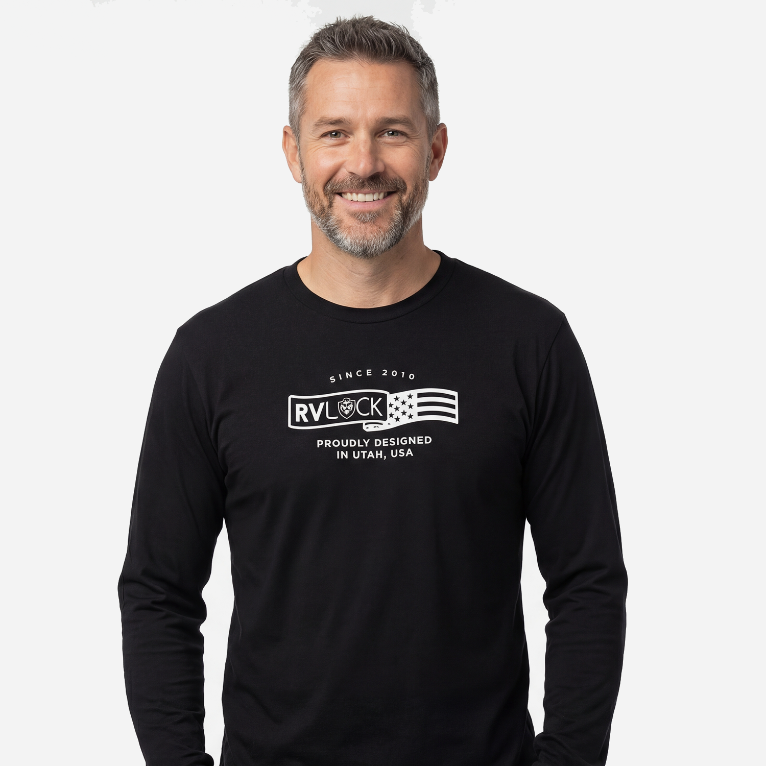 RVLock Unisex Long Sleeve Shirt - Black RVLock Designed in USA