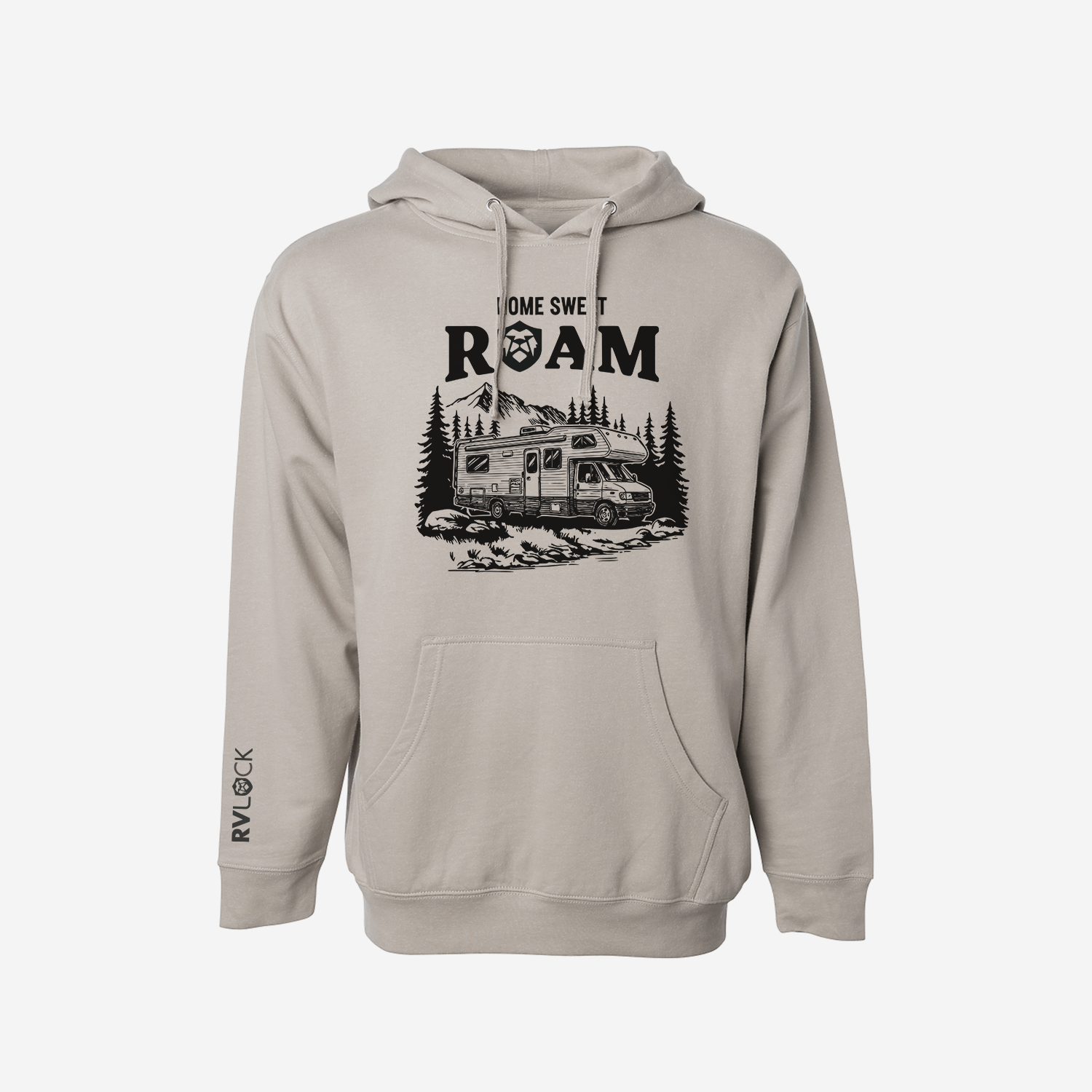 RVLock Hoodie Home Sweet Roam - Cement