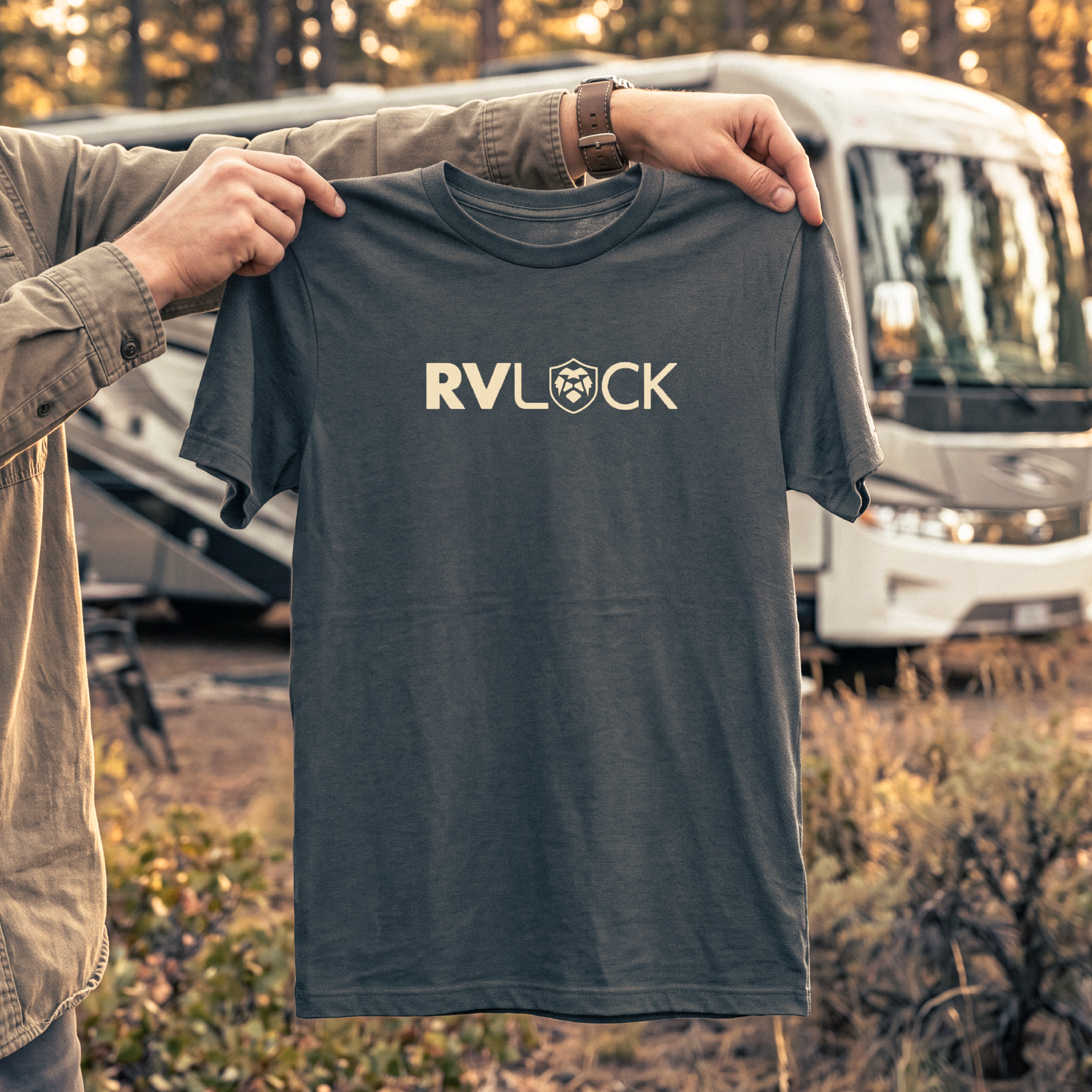 RVLock Unisex T-Shirt - Gray RVLock