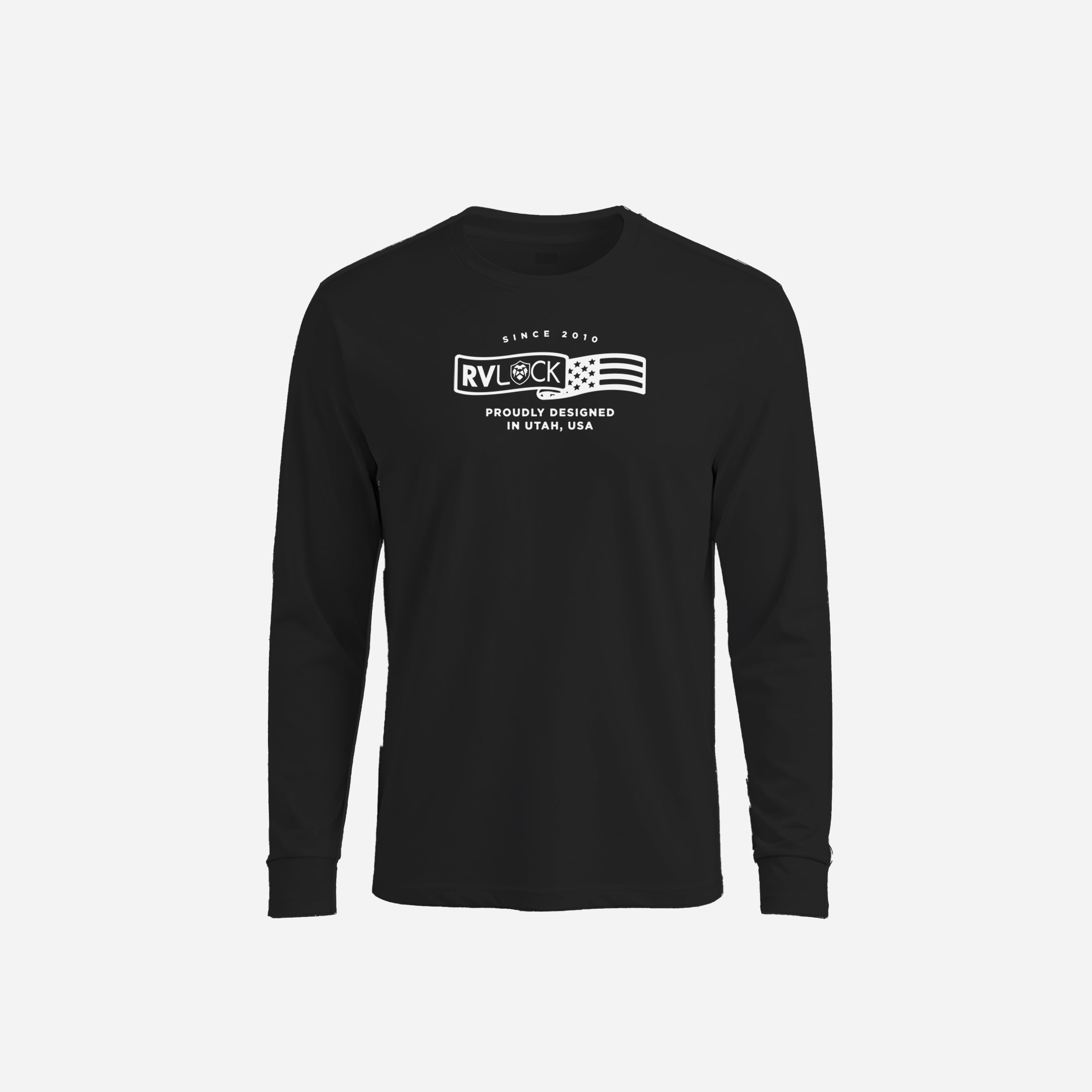 RVLock Unisex Long Sleeve Shirt - Black RVLock Designed in USA