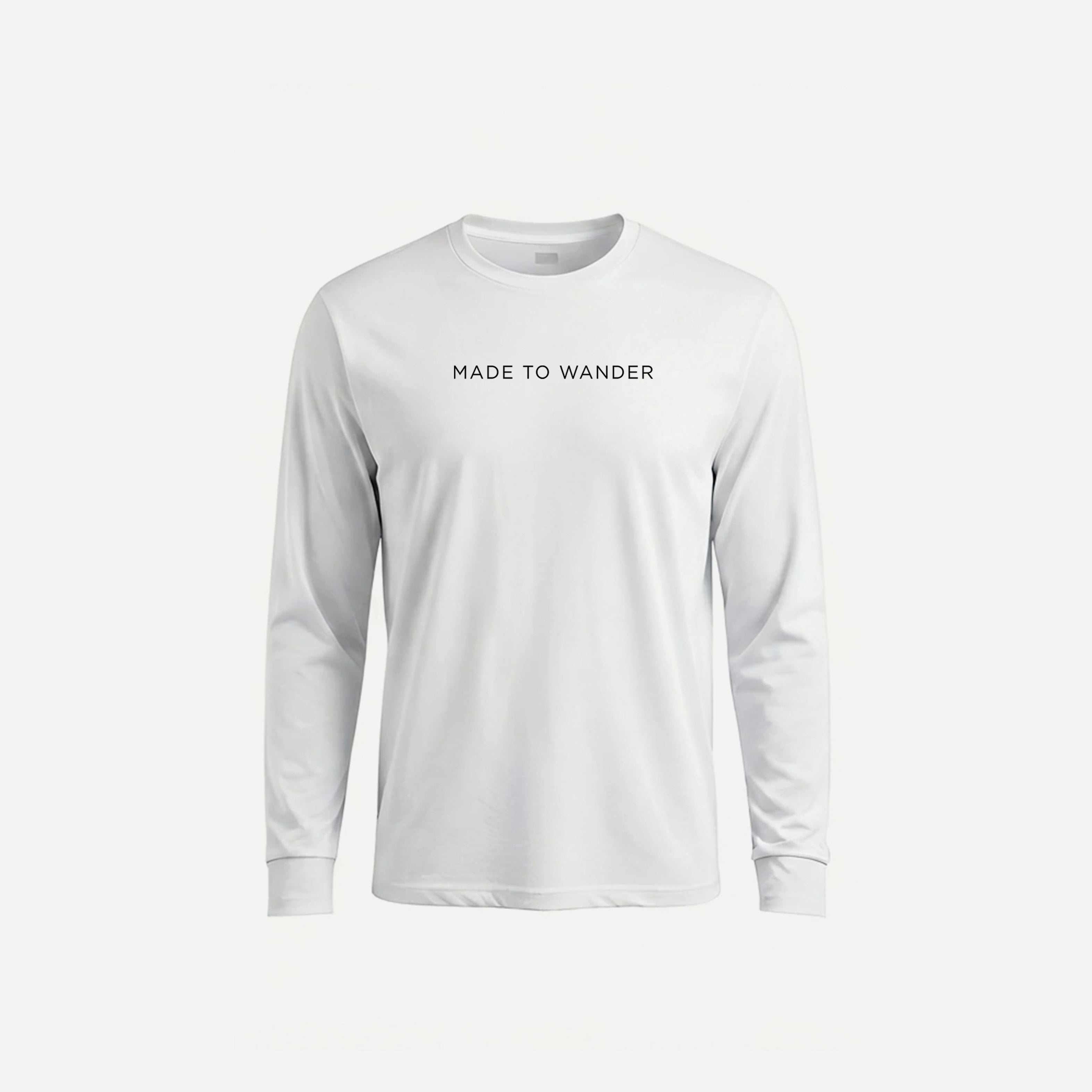 RVLock Unisex Long Sleeve Shirt - White Made to Wander