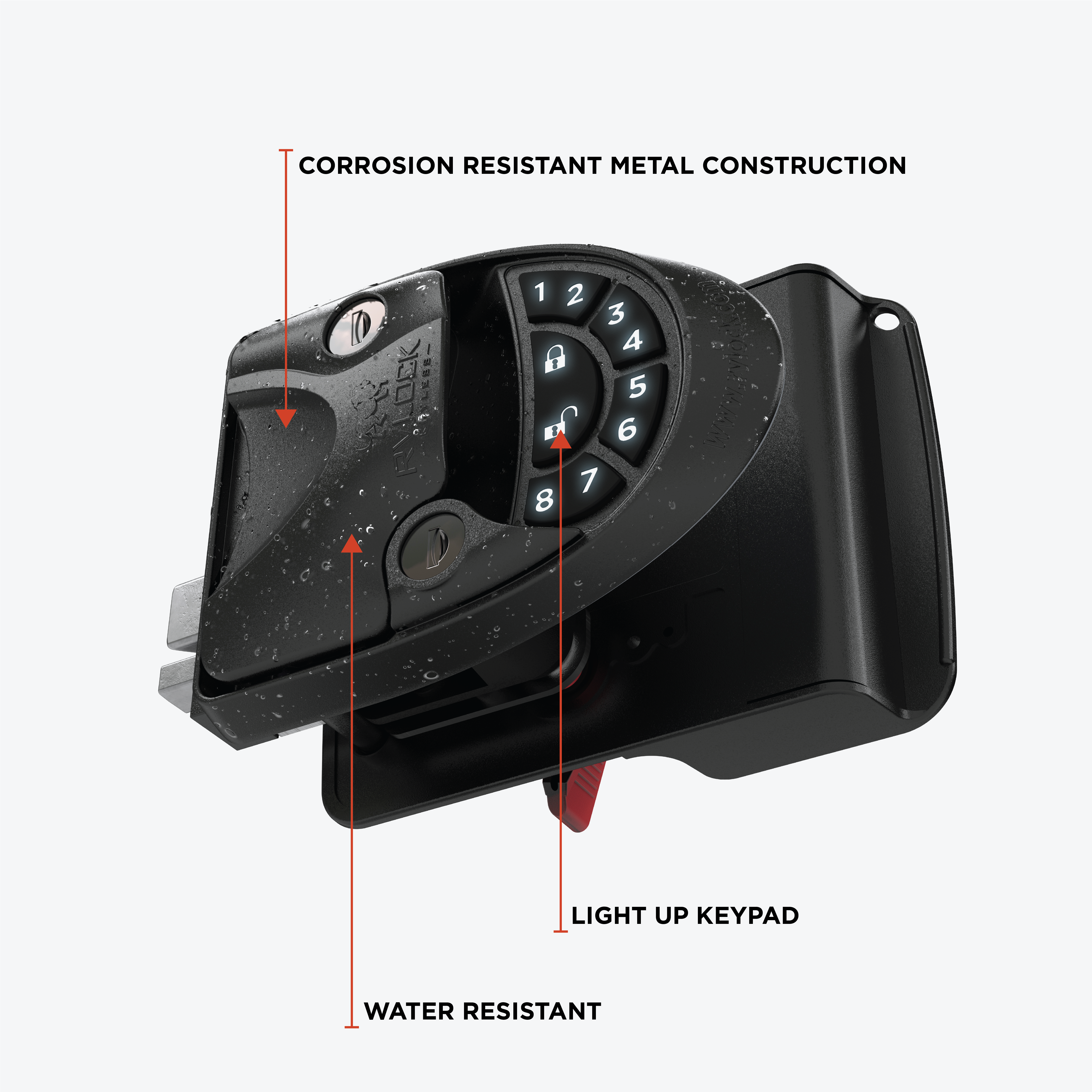 RVLock V4.0 Keyless Handle for RV Doors
