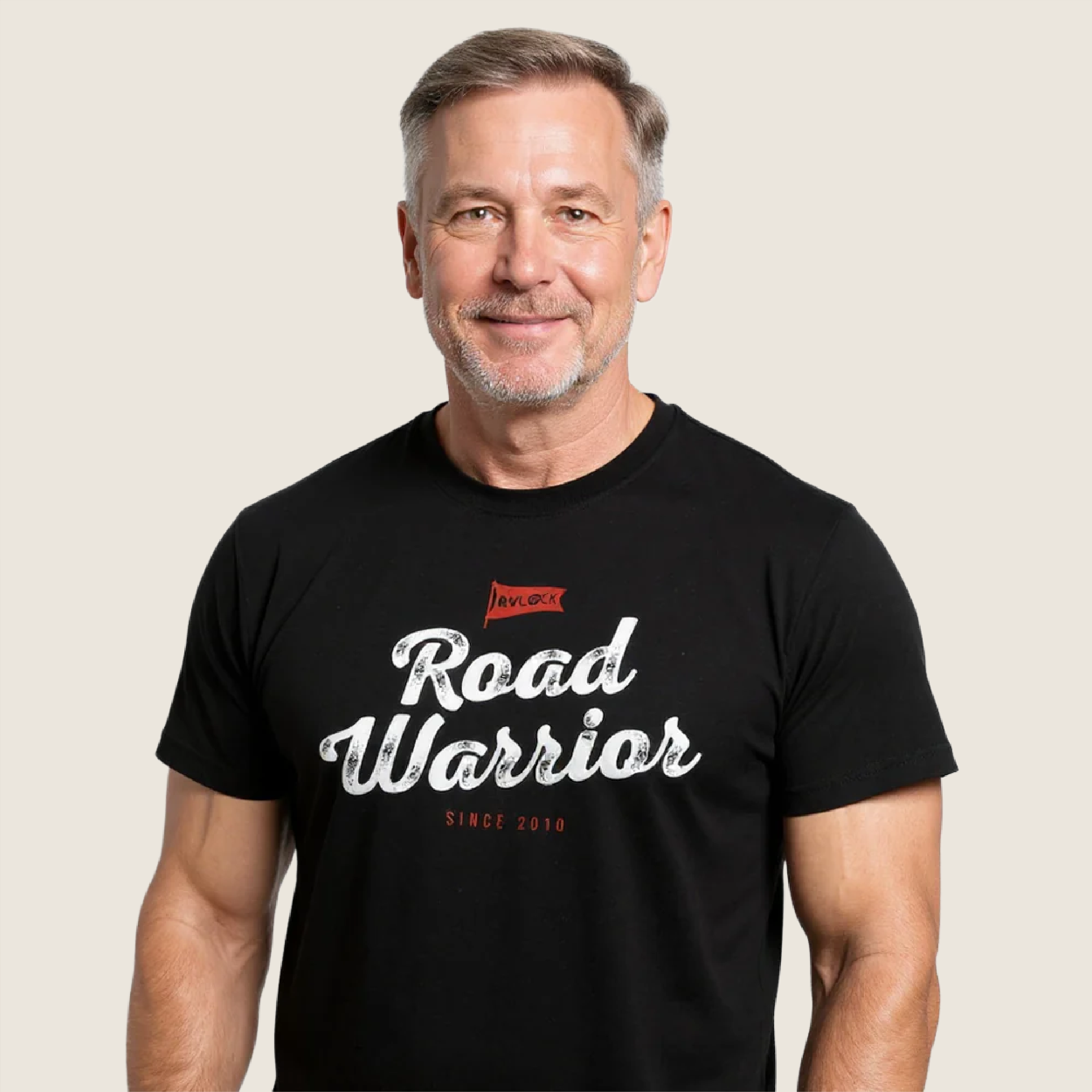 RVLock Unisex T-Shirt - Black Road Warrior