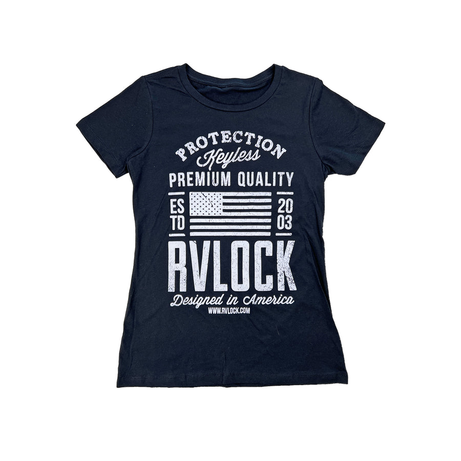 Women's Black Fitted T-shirt