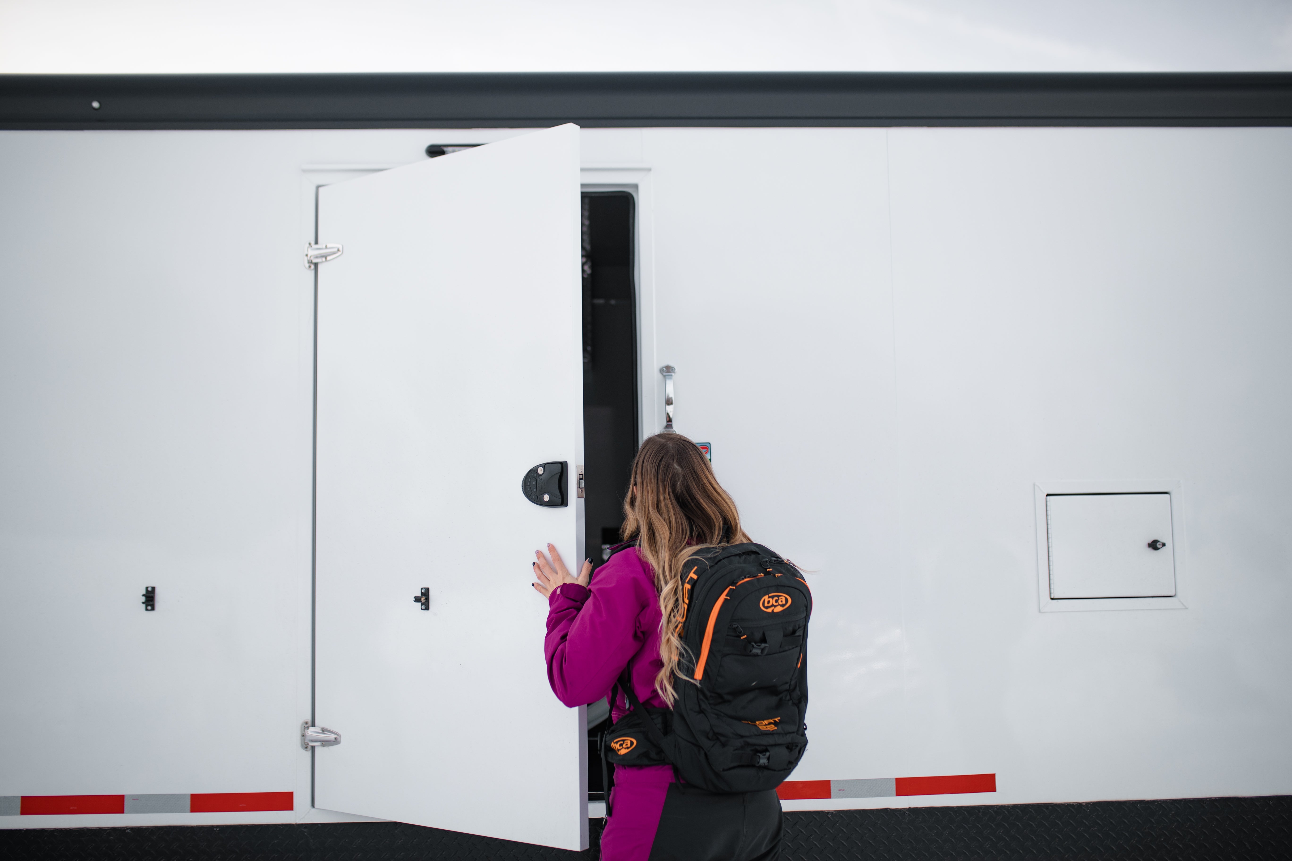 Snowmobile Trailer with RVLock handle