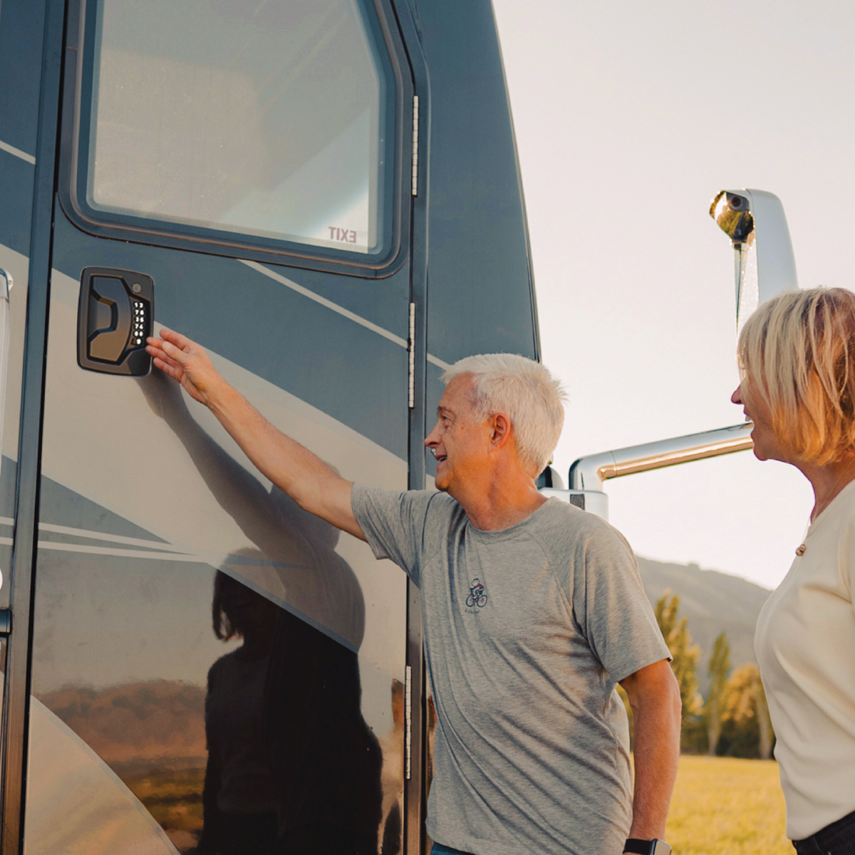 Atlas Gen 2 Rv Lock RVLock Atlas Keyless Class A & C Motorhome Handle