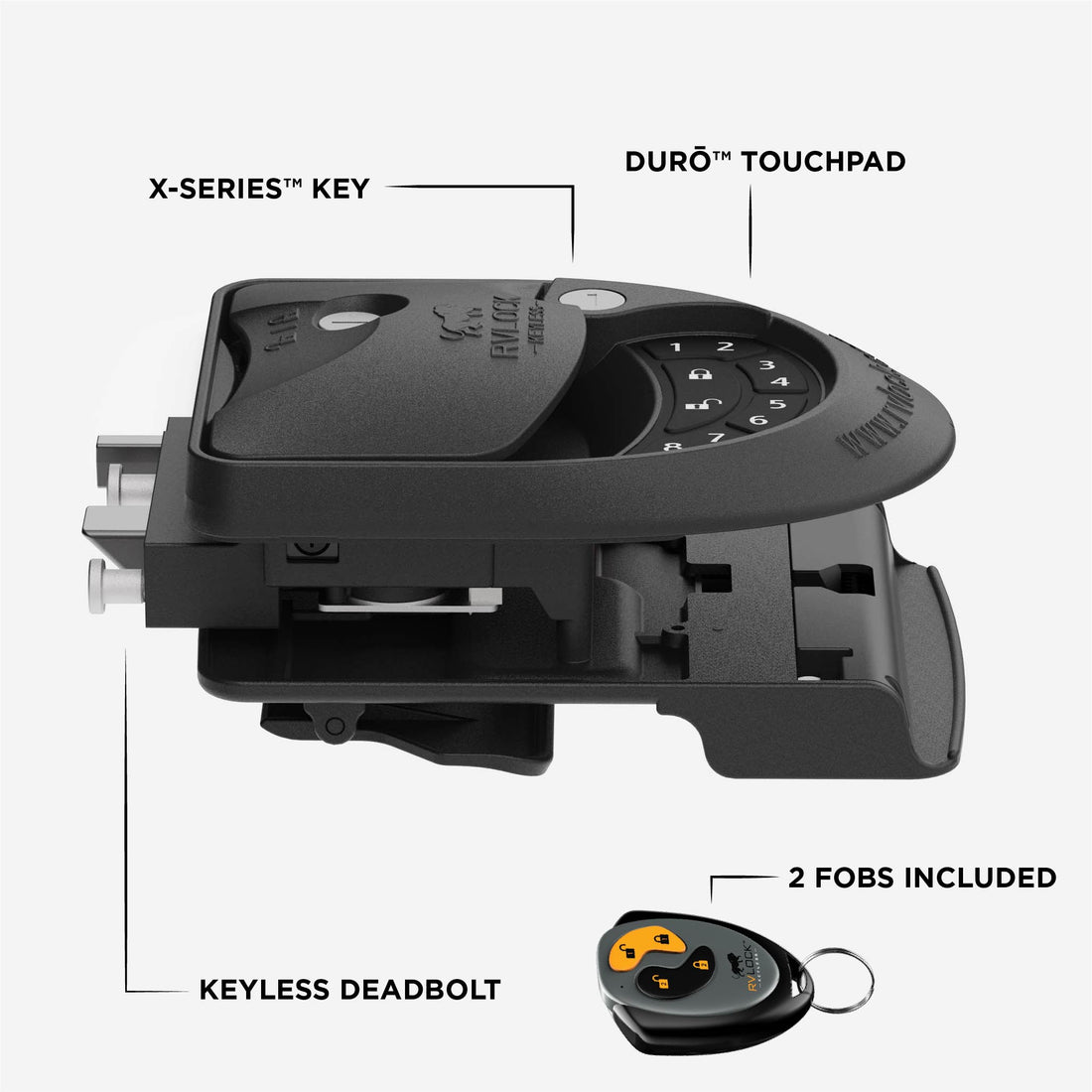 RVLock Charter Keyless Handle for Class C/A Motorhomes