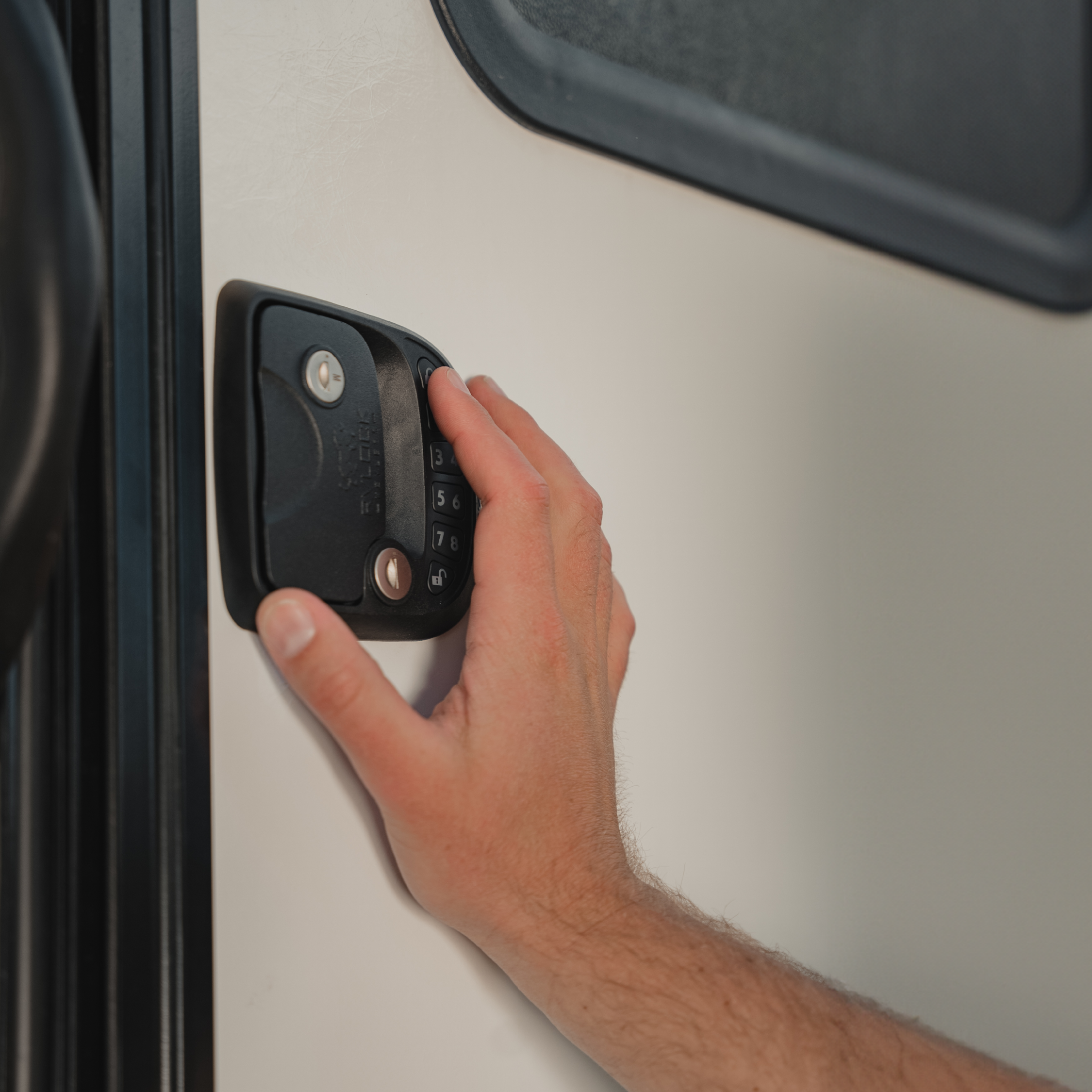 RVLock Compact Keyless Travel Trailer and Fifth Wheel Handle