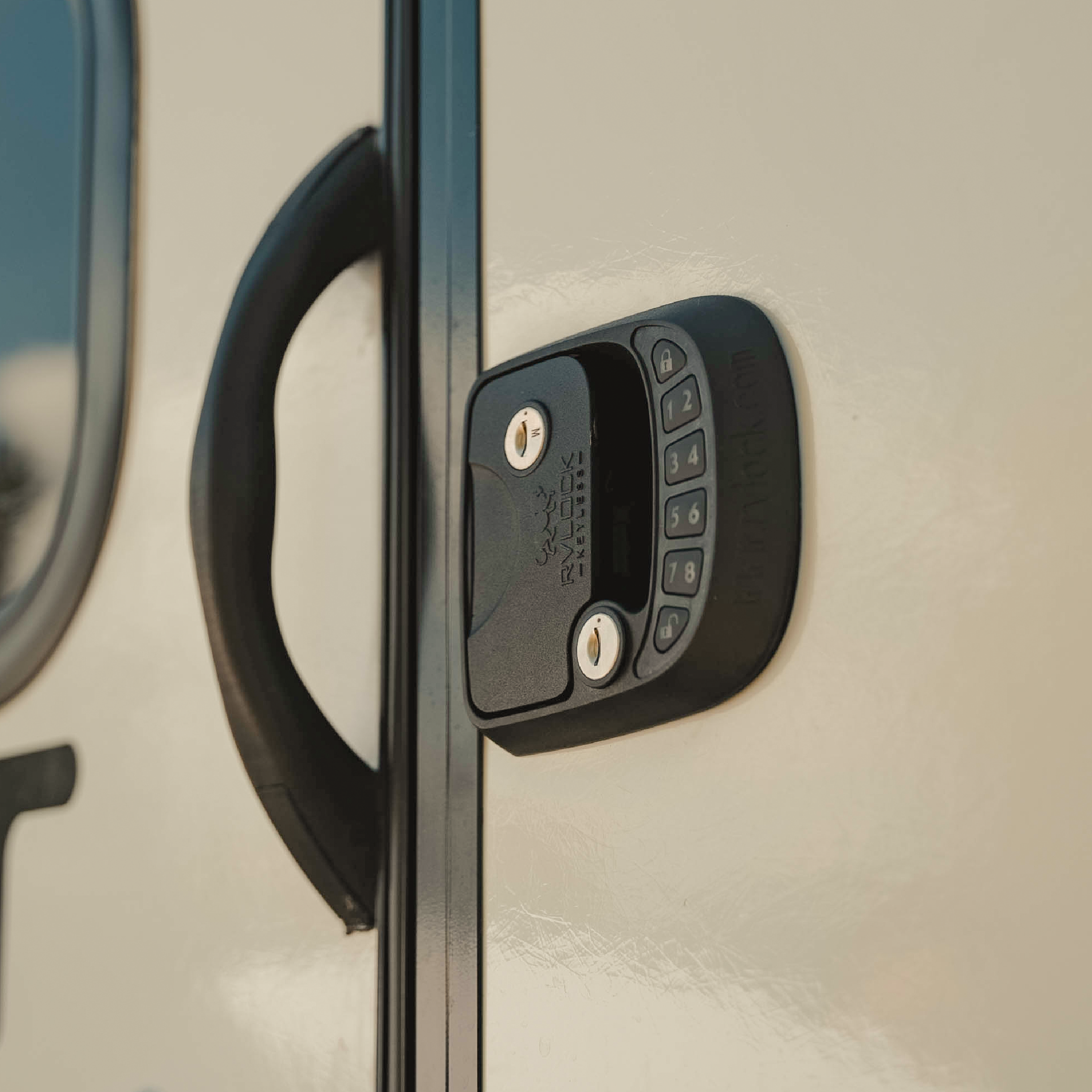 RVLock Compact Keyless Travel Trailer and Fifth Wheel Handle