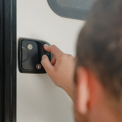 RVLock Compact Keyless Travel Trailer and Fifth Wheel Handle