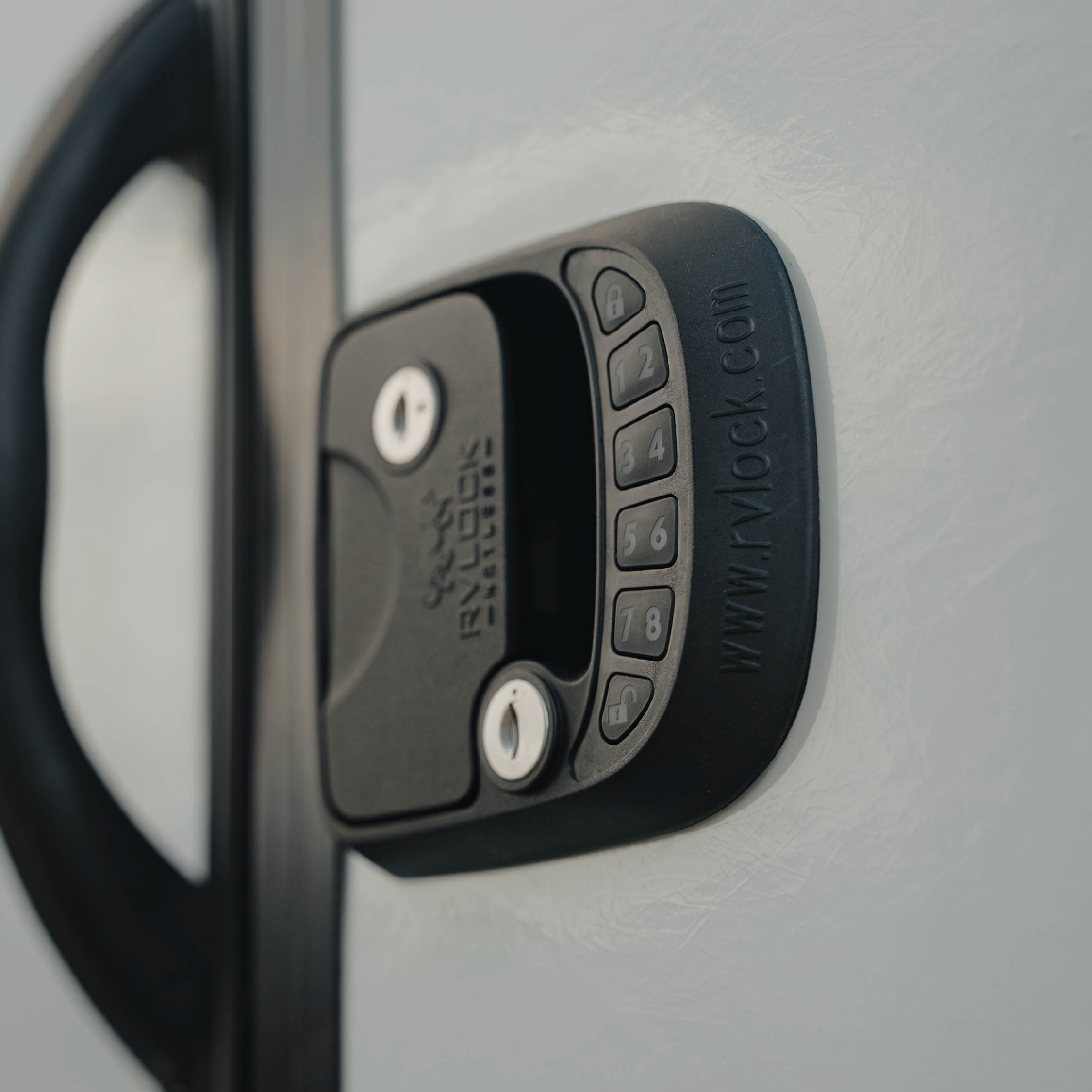 RVLock Compact Keyless Travel Trailer and Fifth Wheel Handle