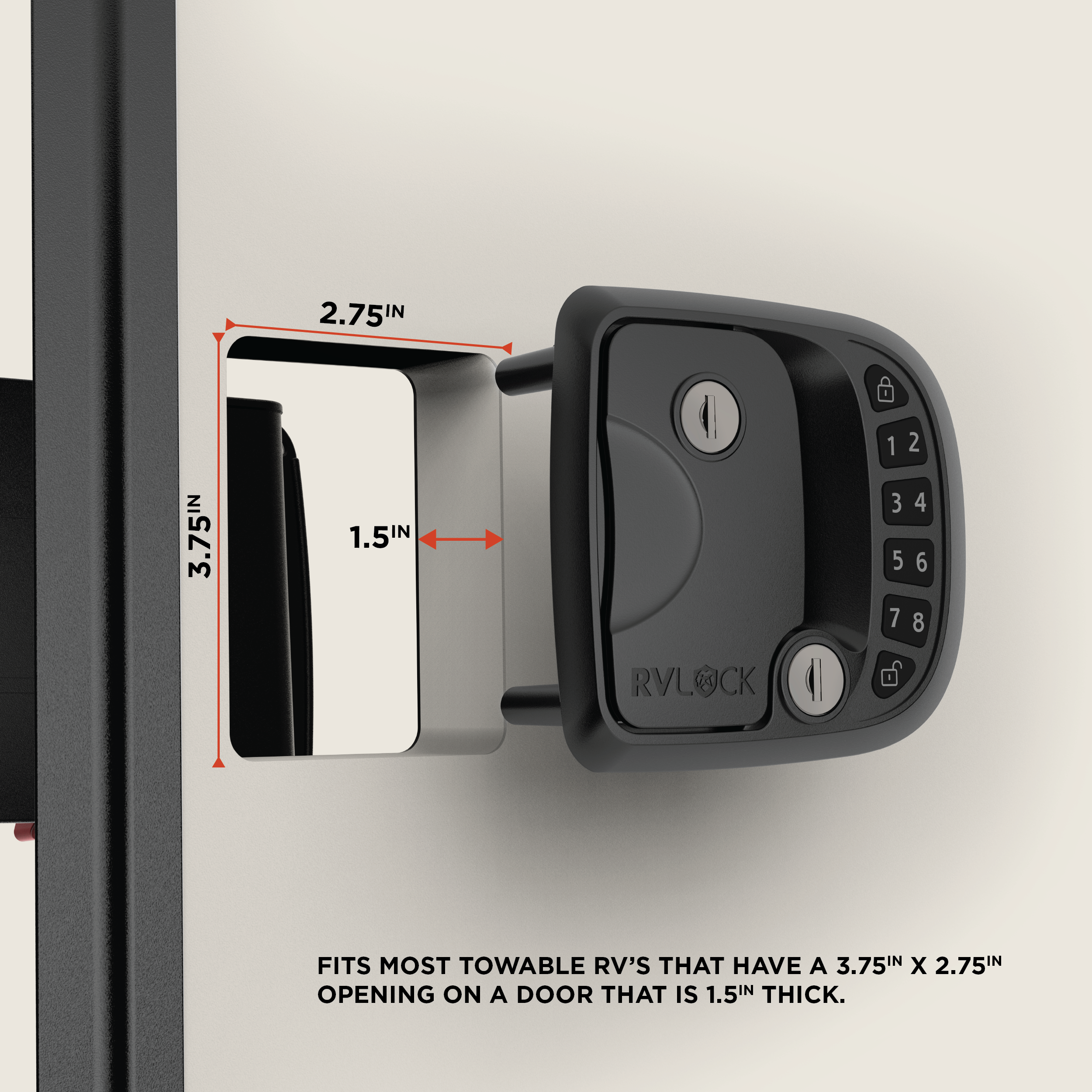 RVLock Compact Keyless Handle