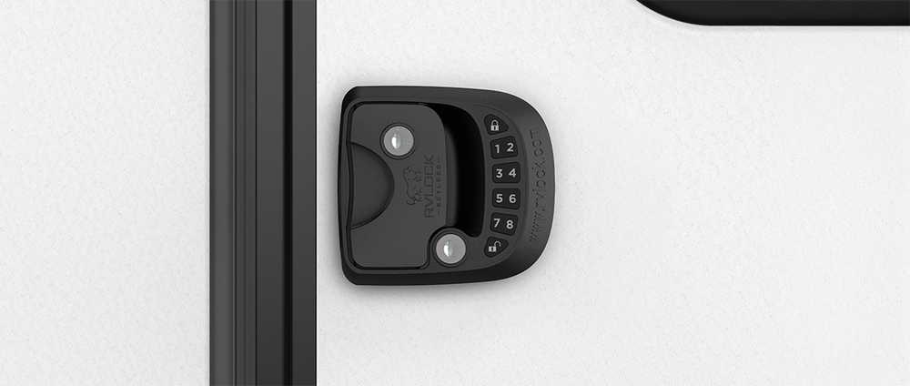 RVLock Compact Keyless Travel Trailer and Fifth Wheel Handle - Left Ha