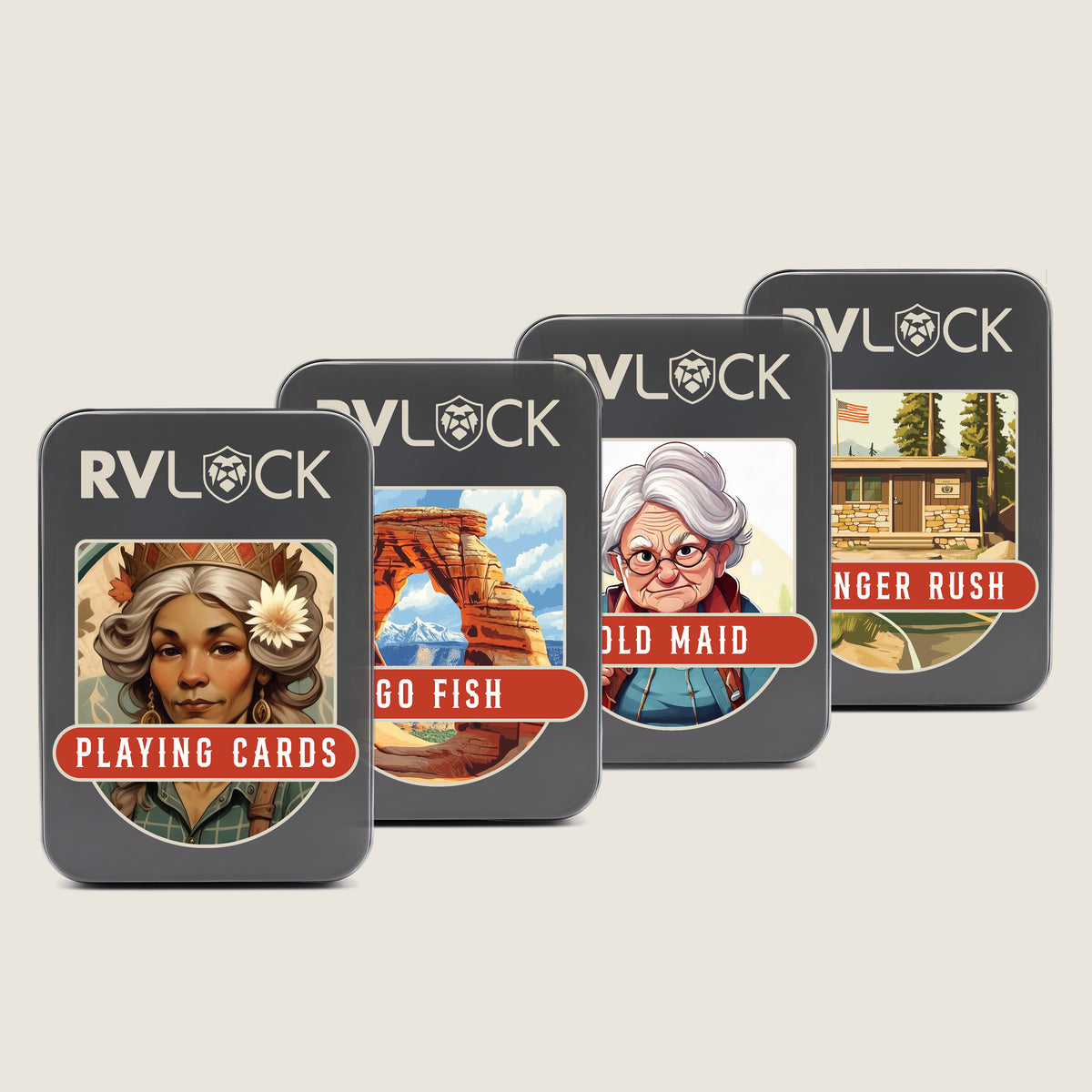 RVLock Card Games - 4 Pack