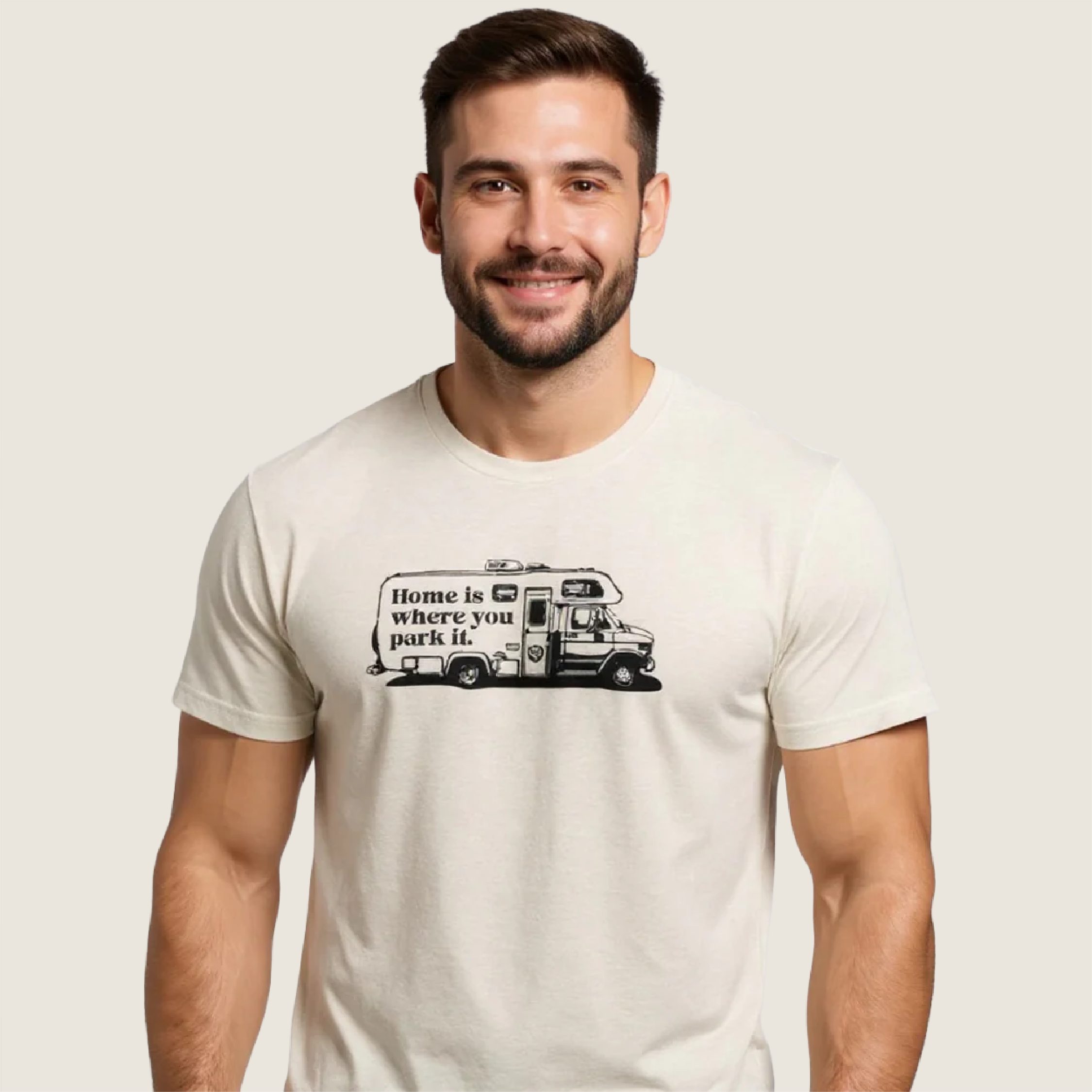 RVLock Unisex T-Shirt - Tan Park It