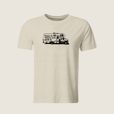 RVLock Unisex T-Shirt - Tan Park It