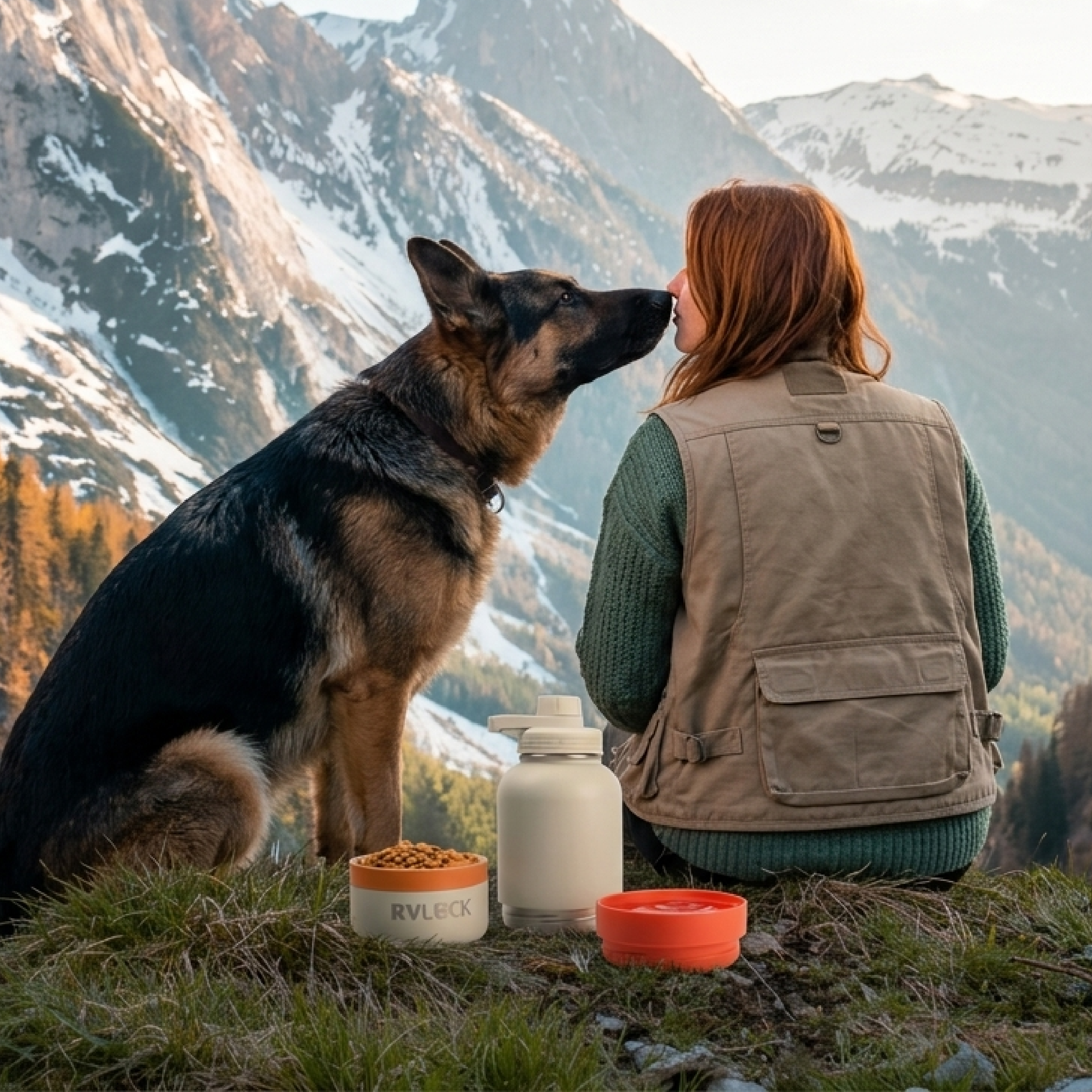 RVLock K9 Canteen 3-in-One - Tan