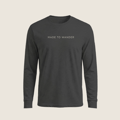 RVLock Unisex Long Sleeve Shirt - Gray Made to Wander