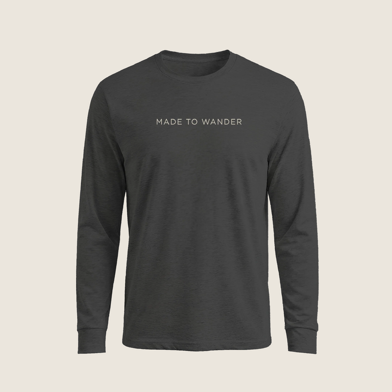 RVLock Unisex Long Sleeve Shirt - Gray Made to Wander