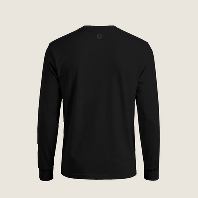 RVLock Unisex Long Sleeve Shirt - Black Made to Wander In American Flag