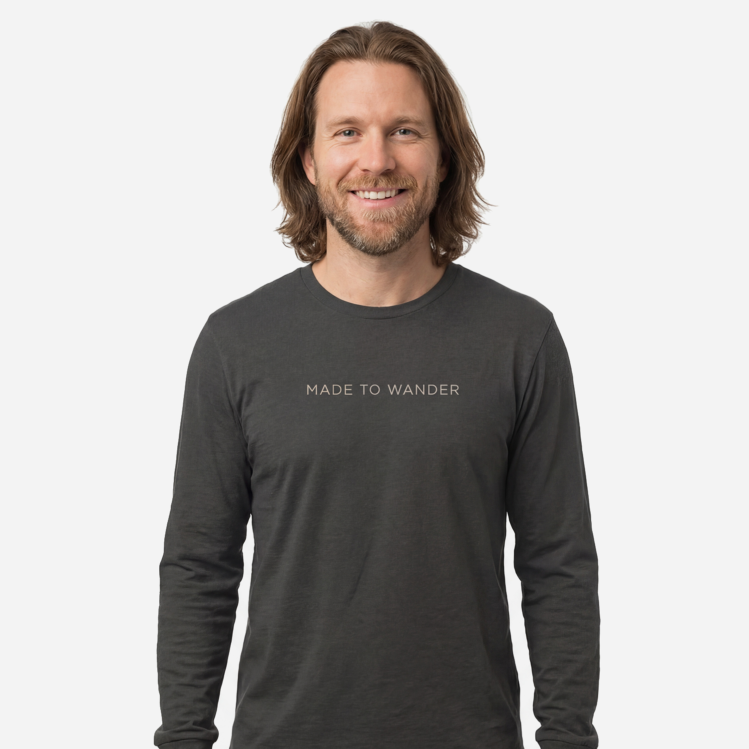 RVLock Unisex Long Sleeve Shirt - Gray Made to Wander