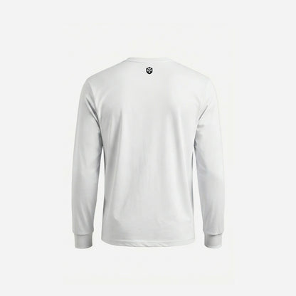 RVLock Unisex Long Sleeve Shirt - White Made to Wander In American Flag
