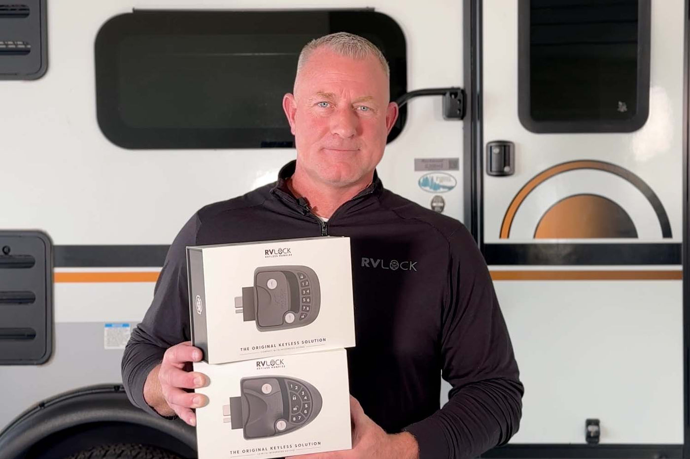 Rvlock compact keyless entry handle left hand