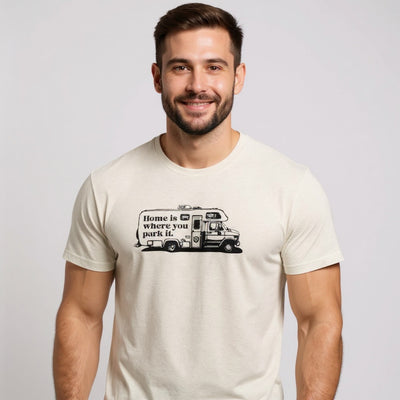 RVLock Unisex T-Shirt - Tan Park It