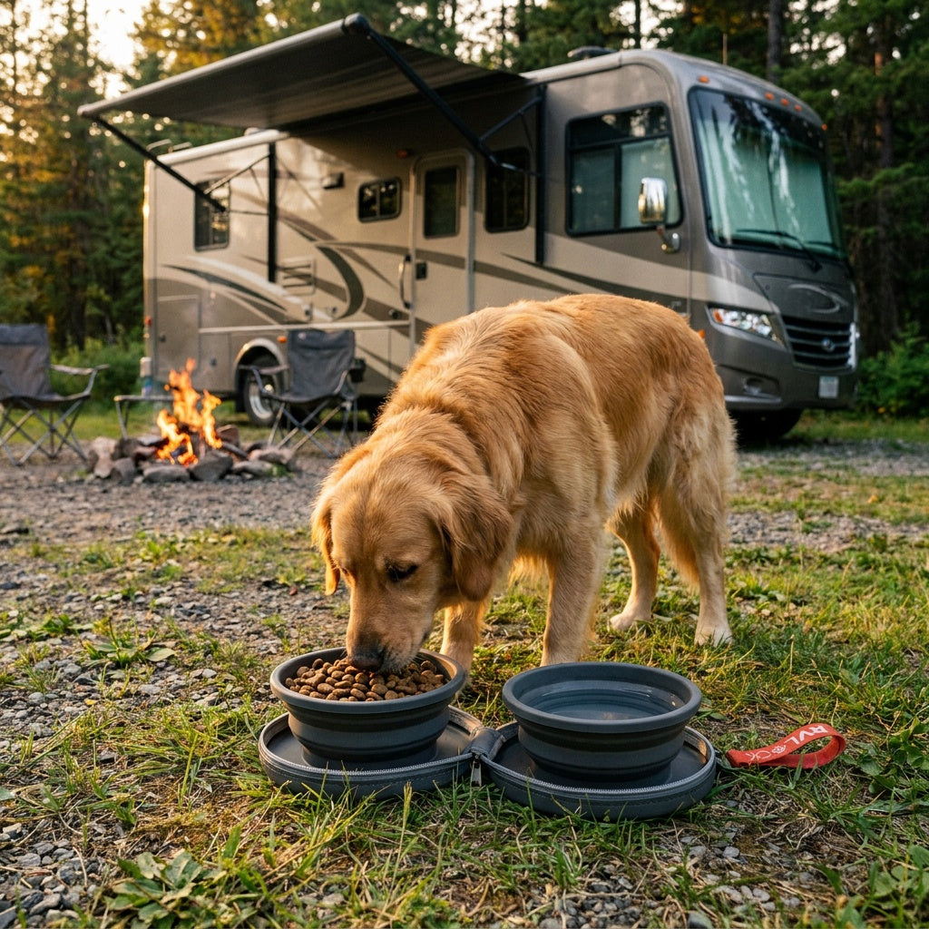 RVLock 2-in-1 Collapsible Dog Bowl