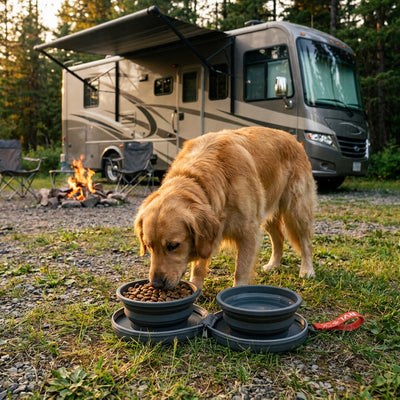 RVLock 2-in-1 Collapsible Dog Bowl