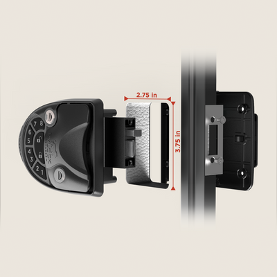 RVLock V4.0 Keyless Travel Trailer and Fifth Wheel Handle - Left Hand Doors
