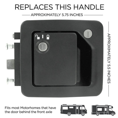 RVLock Charter Keyless Handle for Class C/A Motorhomes Left Hand