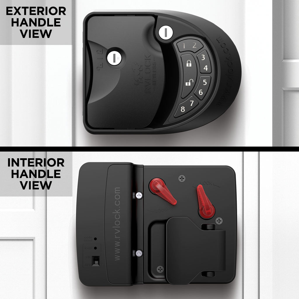 RVLock Charter Keyless Handle for Class C/A Motorhomes Left Hand
